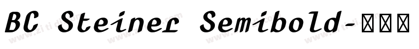 BC Steiner Semibold字体转换 BC Steiner Semibold字体转换
